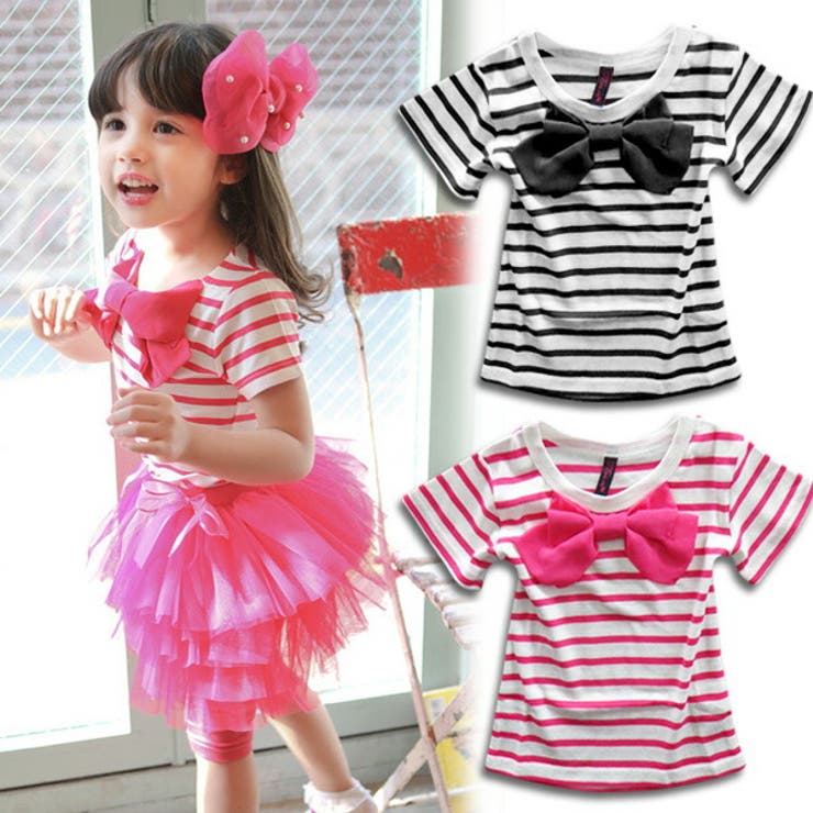 BIGりぼん Tシャツ 半袖 | 子供服バナナ小僧  | 詳細画像1 