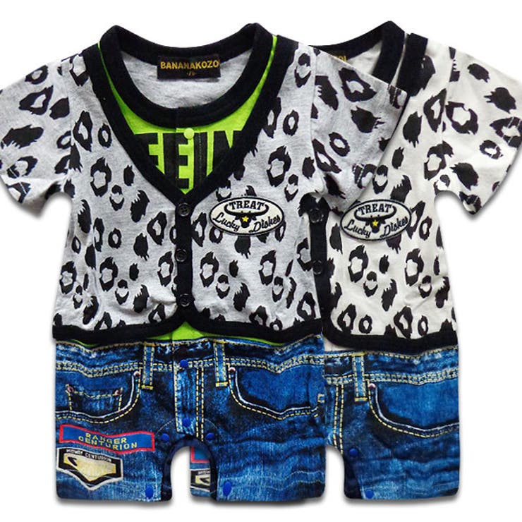 重ね着風 ベビー カバーオール | 子供服バナナ小僧  | 詳細画像1 