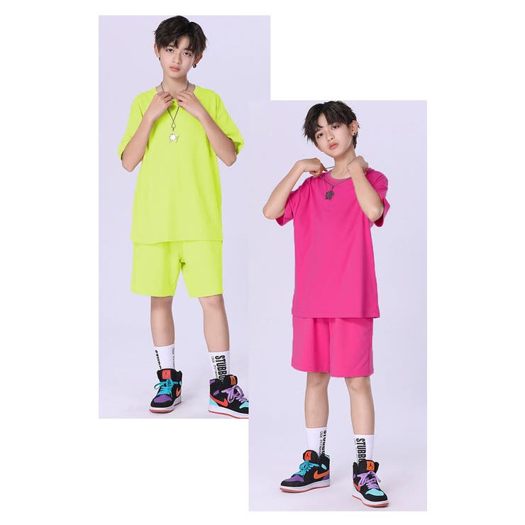 キッズセットアップ上下セット韓国子供服BIGサイズハーフパンツ半袖Tシャツオーバーサイズルーズゆったり子供服無地男の子女の子小学生ジュニア半パンパジャマ韓国子供服おしゃれこども服110cm120cm130cm140cm150cm160cm