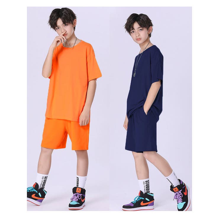 キッズセットアップ上下セット韓国子供服BIGサイズハーフパンツ半袖Tシャツオーバーサイズルーズゆったり子供服無地男の子女の子小学生ジュニア半パンパジャマ韓国子供服おしゃれこども服110cm120cm130cm140cm150cm160cm