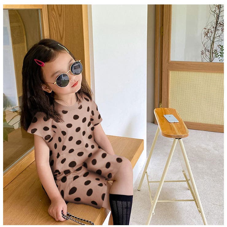 韓国子供服キッズ女の子セットアップ上下セット上下セットアップビッグシルエットBIGサイズ子供服Tシャツパンツショートパンツドット水玉柄女の子110cm120cm130cm140cm150cm160cm女子スウェットダンス衣装パジャマ韓国子供服かわいい小学生