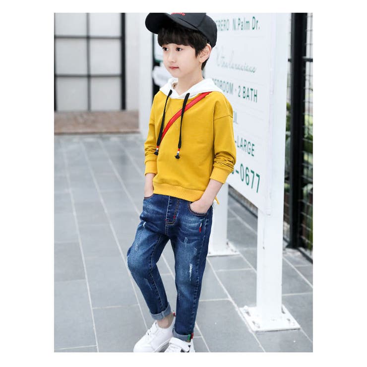 イタリア ダメージ ジーンズ | 子供服バナナ小僧  | 詳細画像5 