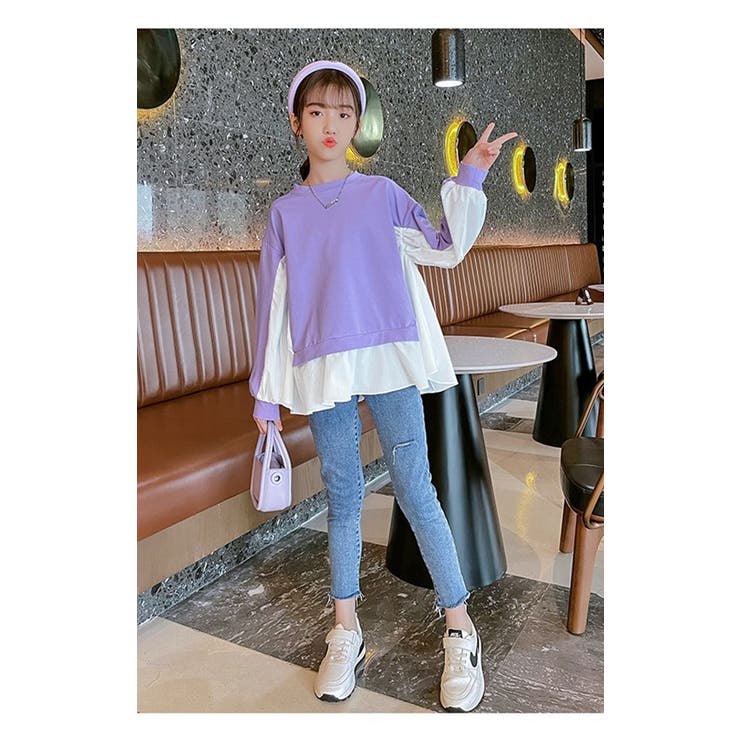 ドッキング フリル ブラウス | 子供服バナナ小僧  | 詳細画像4 