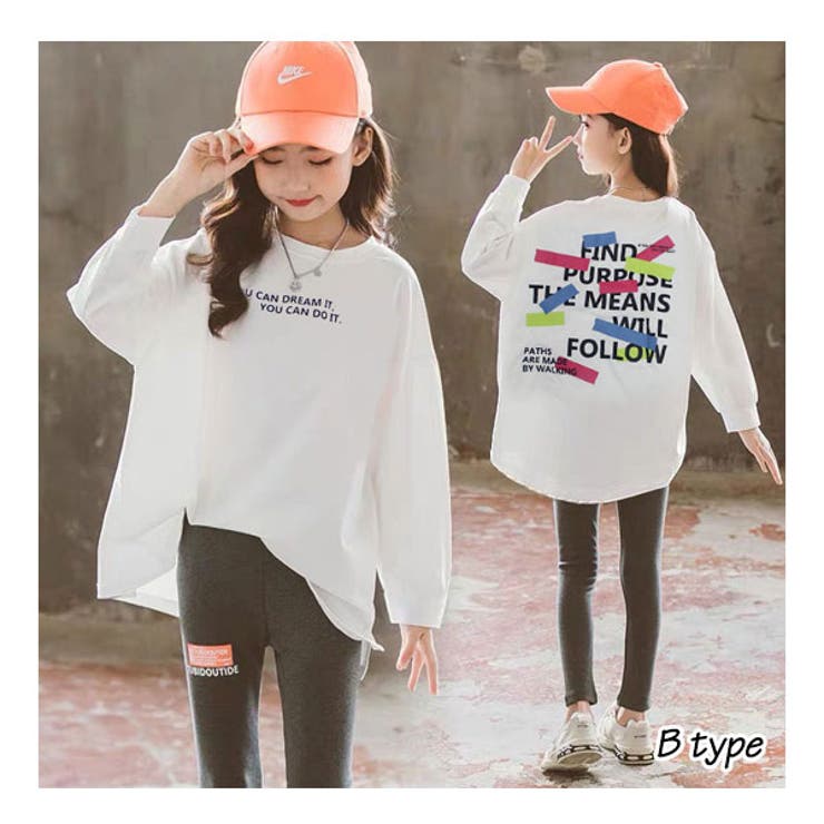 バックプリント ビッグシルエット 九分袖 | 子供服バナナ小僧  | 詳細画像5 