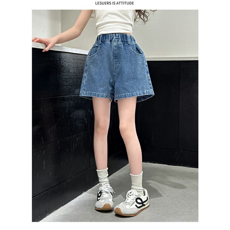 女の子 デニムショートパンツ リボン付き | 子供服バナナ小僧  | 詳細画像13 