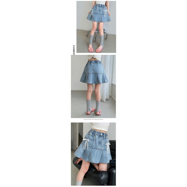 デニム スカートパンツ 冷感あり | 子供服バナナ小僧  | 詳細画像3 