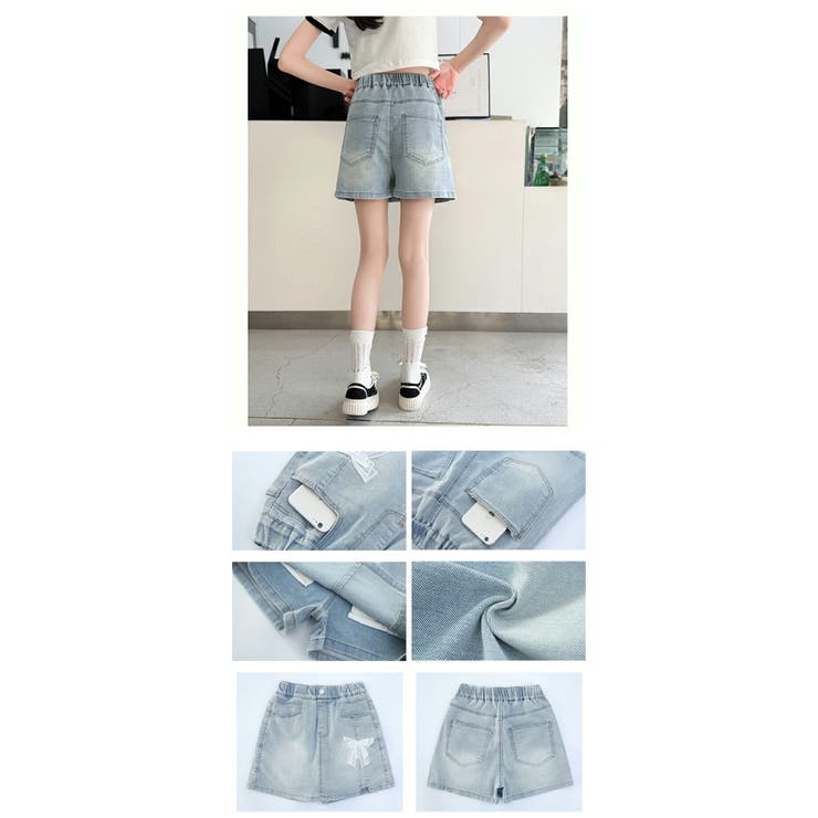 デニム スカートパンツ 冷感あり | 子供服バナナ小僧  | 詳細画像5 