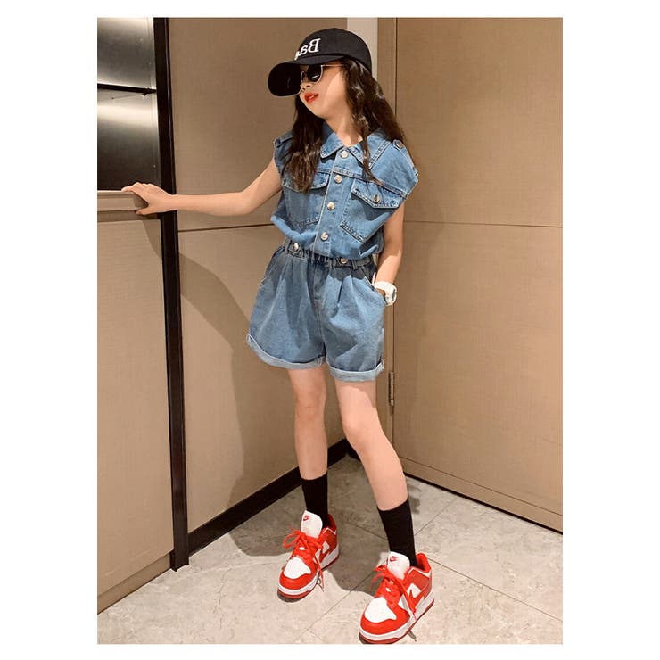 デニムセットアップ キッズ 女の子 | 子供服バナナ小僧  | 詳細画像10 