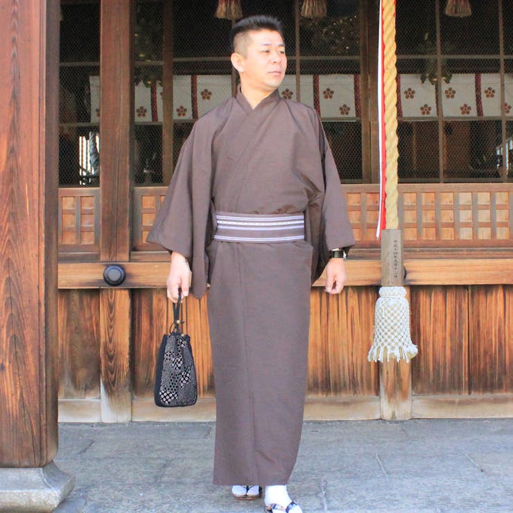 着物 男性 メンズ 単品 袷着物 洗える着物 | 京のおしゃれ屋 | 詳細画像6 