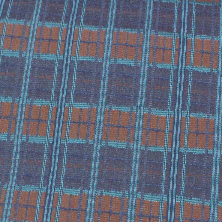 八寸袋名古屋帯 変わり格子・青系 | 京のおしゃれ屋  | 詳細画像3 