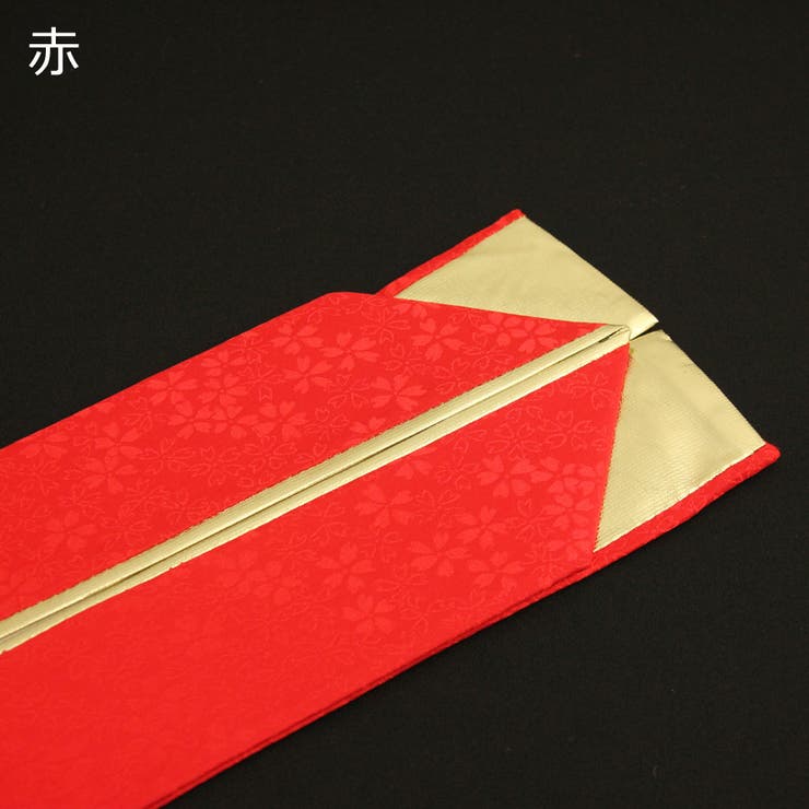 伊達衿 重ね衿 正絹 桜地紋入り[品番：TEIW0000004]｜京の