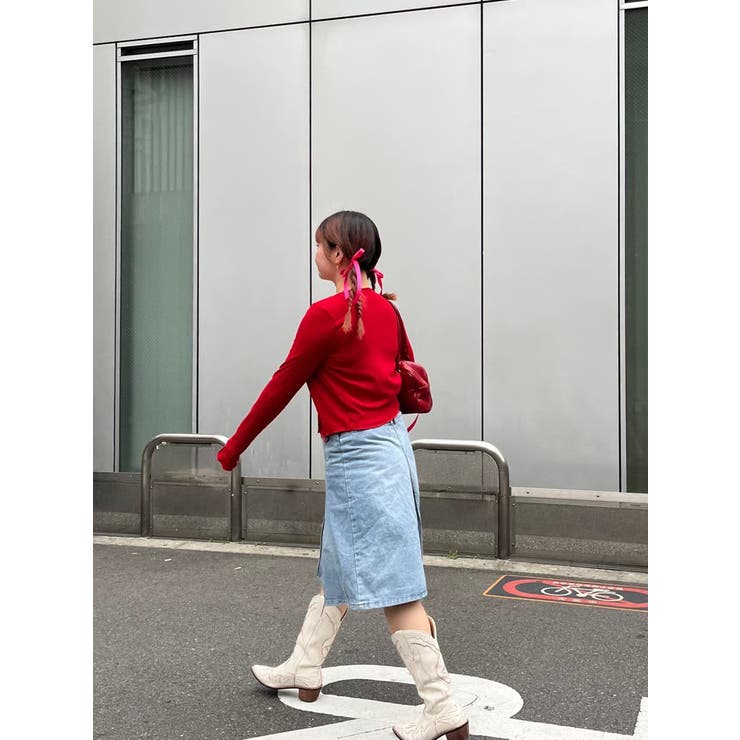 プリーツ デニム スカート[品番：LFTW0000119]｜SHOPLIST OUTLET