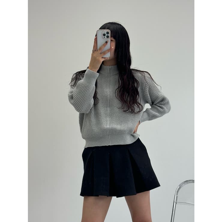 【ネット限定】 ジップ付き ニット セーター[品番：LFTW0003103]｜SHOPLIST メゾピアノ
