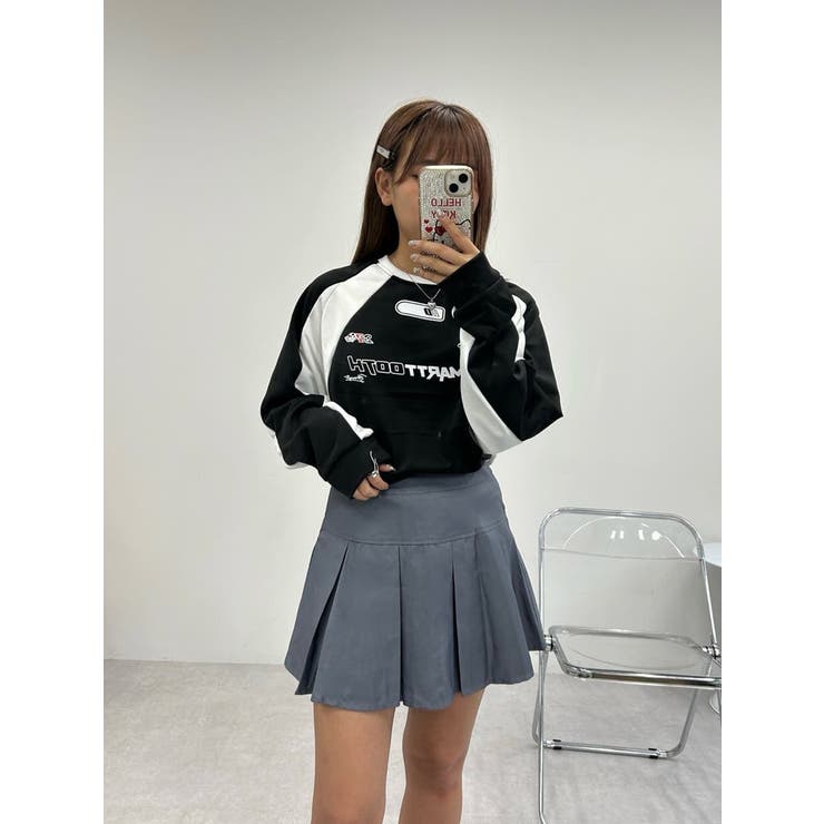 ビッグ プリーツ ミニスカート[品番：LFTW0002973]｜SHOPLIST