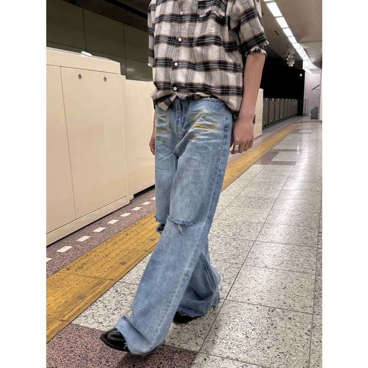 ダメージ ルーズ デニムパンツ[品番：LFTW0000004]｜SHOPLIST