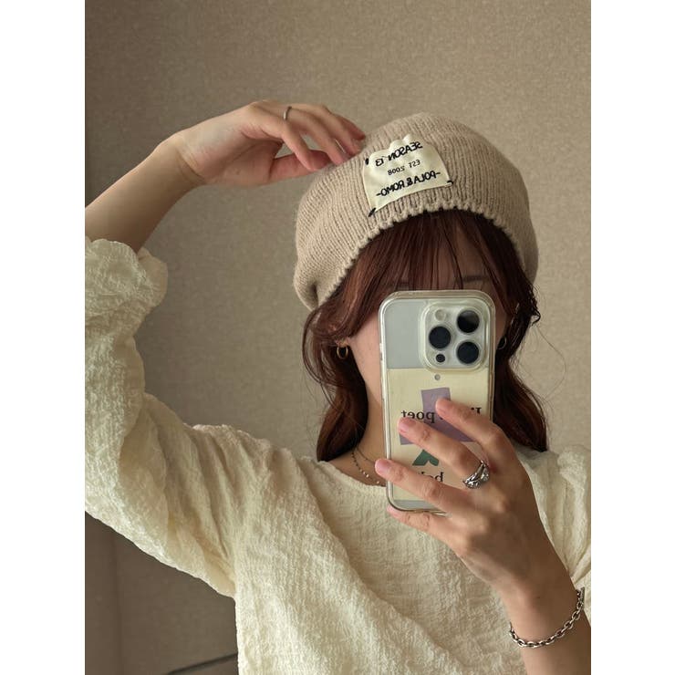 ワンポイント ニット ベレー帽[品番：LFTW0003415]｜SHOPLIST