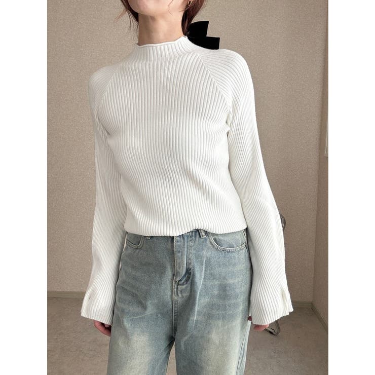 ハイネック リブ 長袖ニット[品番：LFTW0003436]｜SHOPLIST