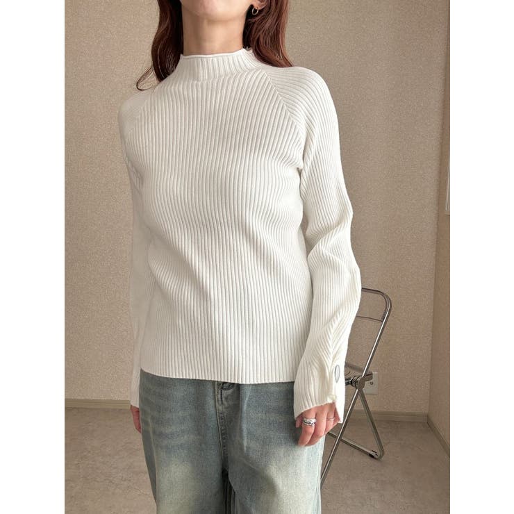 ハイネック リブ 長袖ニット[品番：LFTW0003436]｜SHOPLIST