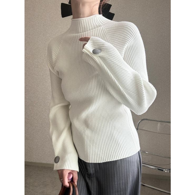 ハイネック リブ 長袖ニット[品番：LFTW0003436]｜SHOPLIST