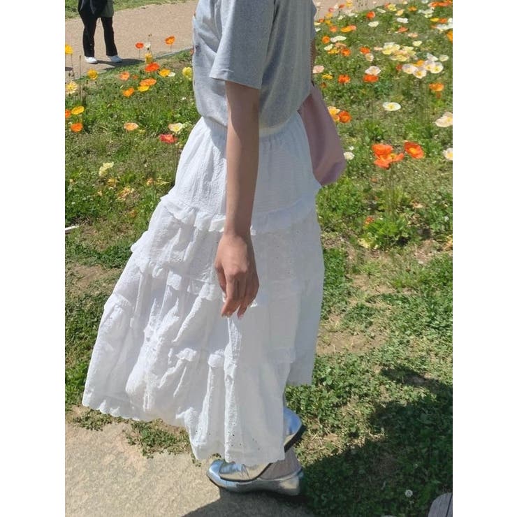 ティアード フリル ロングスカート | SHOPLIST OUTLET | 詳細画像6 