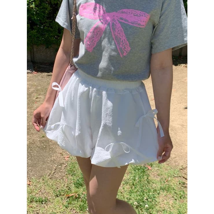 リボン かぼちゃパンツ バレエコア | SHOPLIST OUTLET | 詳細画像1 