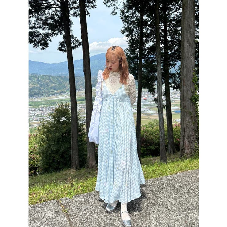 【数量限定】旧モデル在庫処分セールを開催します！ フレンチ ギンガムチェック キャミワンピース[品番：LFTW0000294 ワンピース