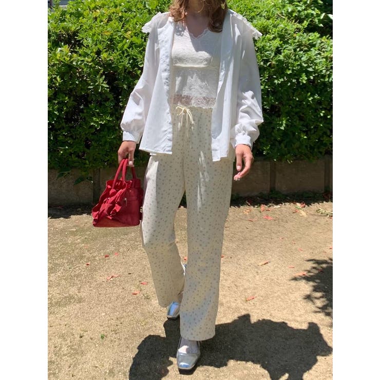 PAGEBOY（ページボーイ）の「花柄フレアパンツ（その他パンツ