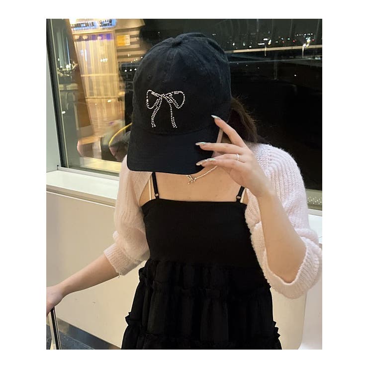 ラインストーン リボン キャップ | SHOPLIST OUTLET | 詳細画像1 