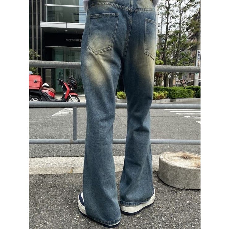 ヴィンテージ ワイドレッグ デニムパンツ[品番：LFTW0000156