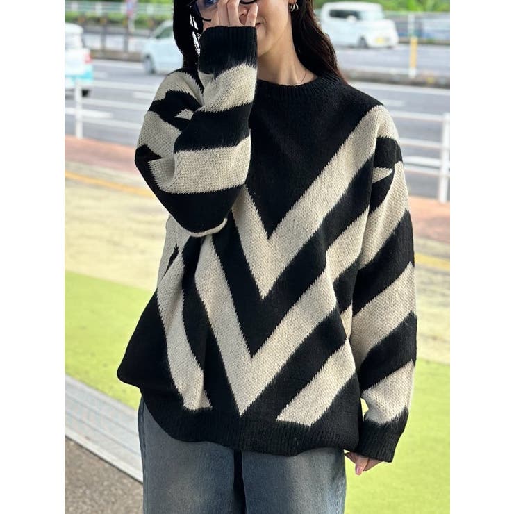 【激安大特価！】 ビックサイズ ニット セーター[品番：LFTW0003025]｜SHOPLIST トップス