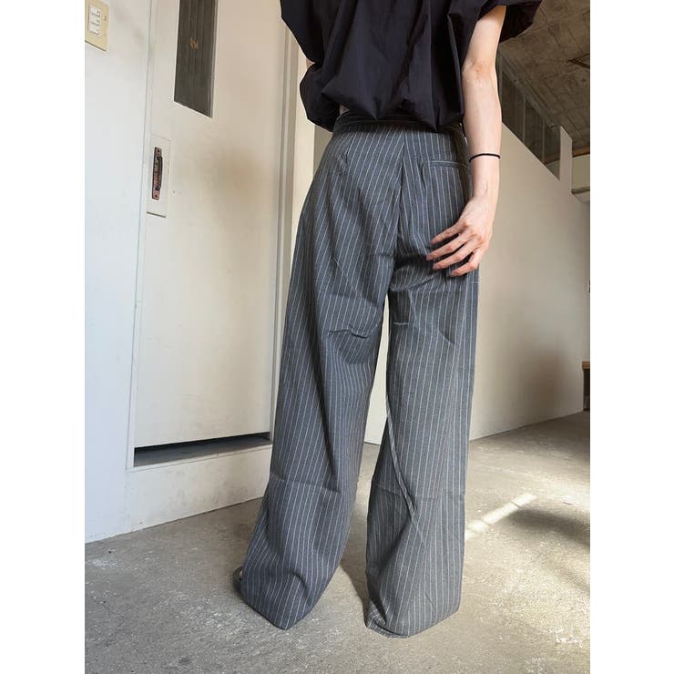 当社の ウエスト配色ストライプパンツ[品番：LFTW0000404]｜SHOPLIST パンツ