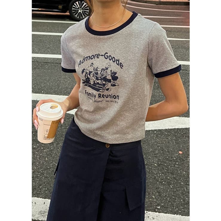 コンパクト プリント 半袖tシャツ | SHOPLIST OUTLET | 詳細画像17 