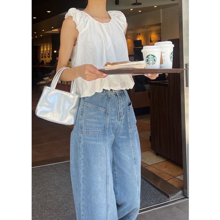 バックリボン フリル スリーブ ブラウス | SHOPLIST OUTLET | 詳細画像1 