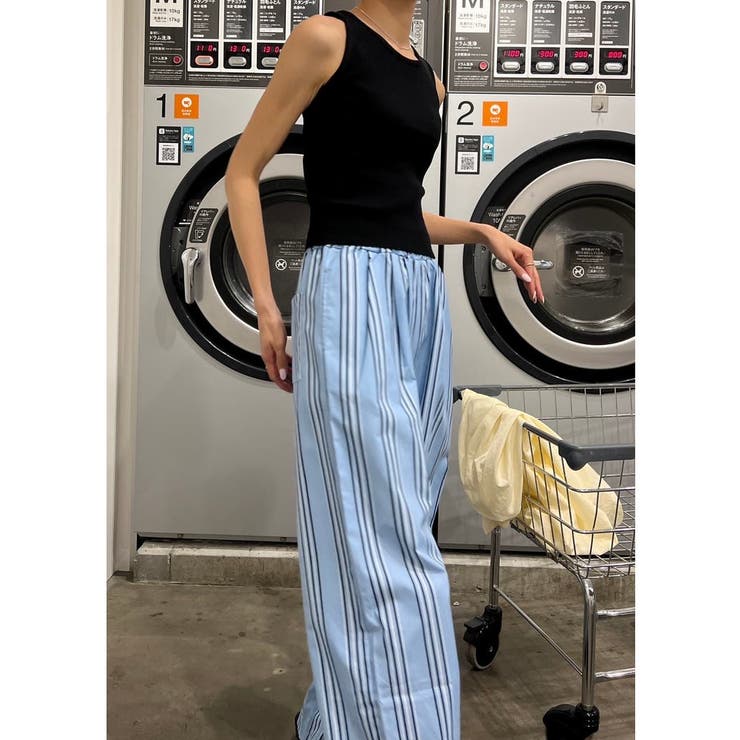 ストライプ イージー パンツ | SHOPLIST OUTLET | 詳細画像6 