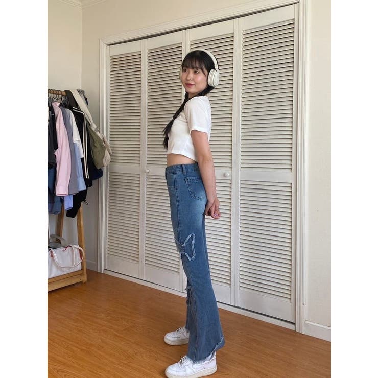 蝶 フレア デニムパンツ[品番：LFTW0000189]｜SHOPLIST OUTLET