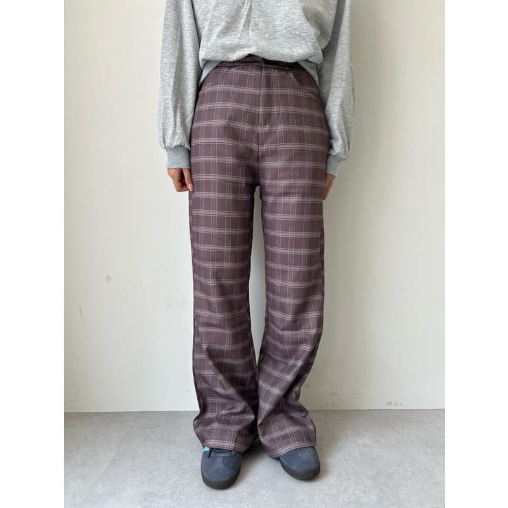 【CELINE】１名様限定！lady's チェック柄 スラックスパンツ CELINE - 美品 セリーヌ CELINE パンツ ロングパンツ スラックス