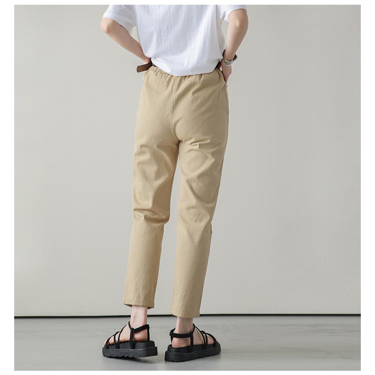 テーパードパンツ レディース ハイウエスト | La-gemme | 詳細画像7 