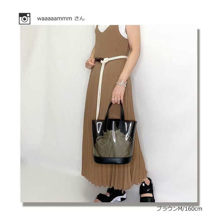 プリーツ キャミソールワンピース ワンピース | La-gemme | 詳細画像3 