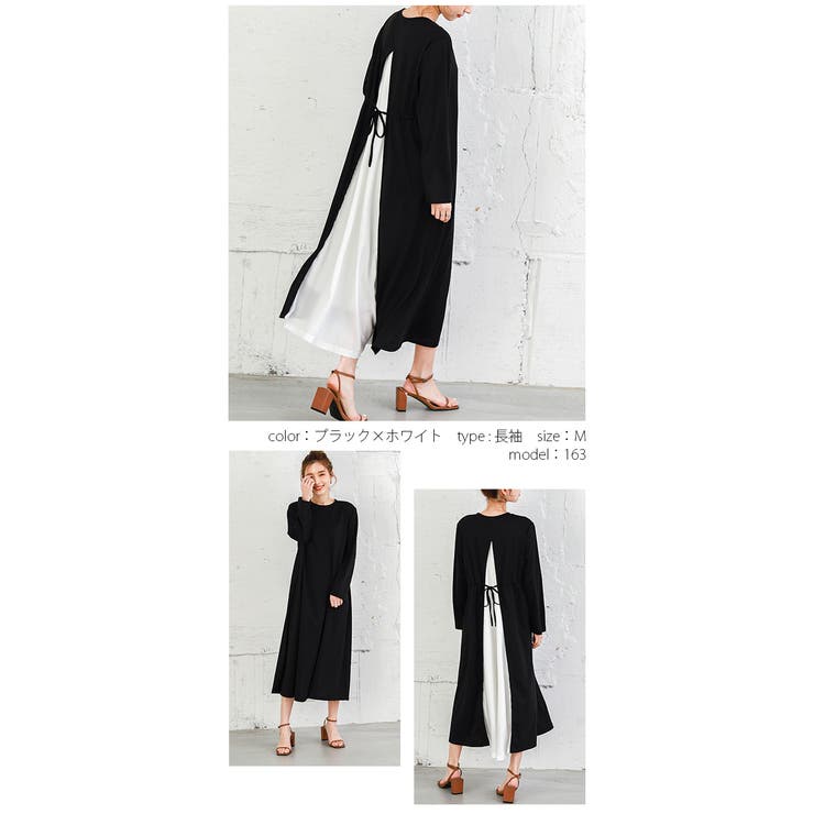 バックスリット 異素材 ワンピース 品番 Lgmw La Gemme ラジェム のレディースファッション通販 Shoplist ショップリスト