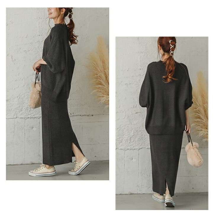 インスタグラマー＠_ma_s_a_a_さん愛用！】ニット セットアップ レディ