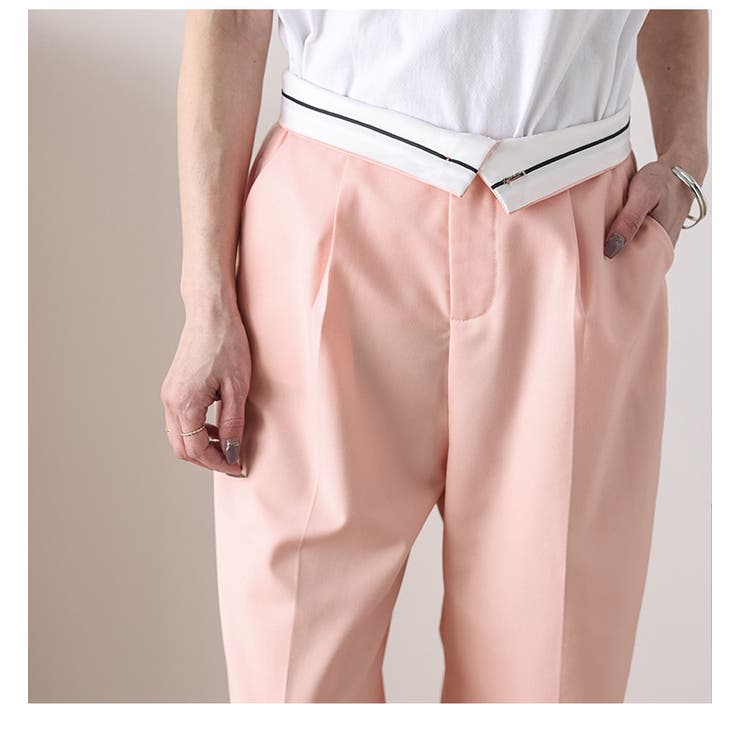 ハイウエストパンツ ロングパンツ 2way[品番：LGMW0004908]｜La-gemme