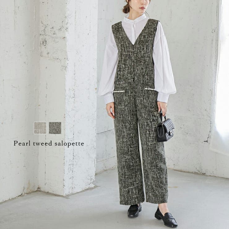 【新品未使用】完売品JOURNALSTANDARD ツイードサロペットS ツイードサロペット オールインワン レディース 2025春夏新作