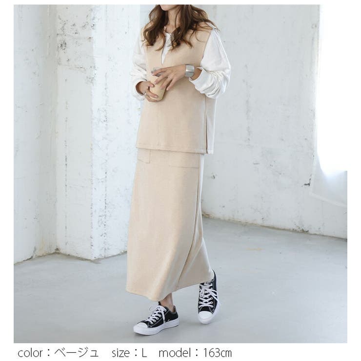 セットアップ ベスト スカート[品番：LGMW0005056]｜La-gemme