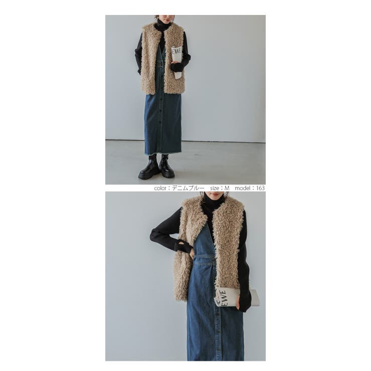 フロントボタン ジャンパースカート レディース | La-gemme | 詳細画像10 