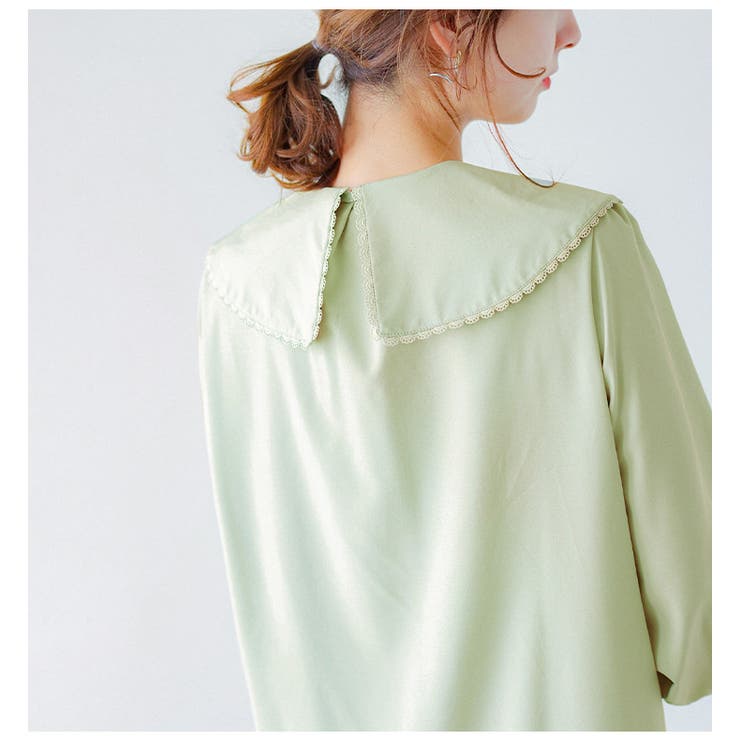 ビックカラー ブラウス 長袖 | La-gemme | 詳細画像7