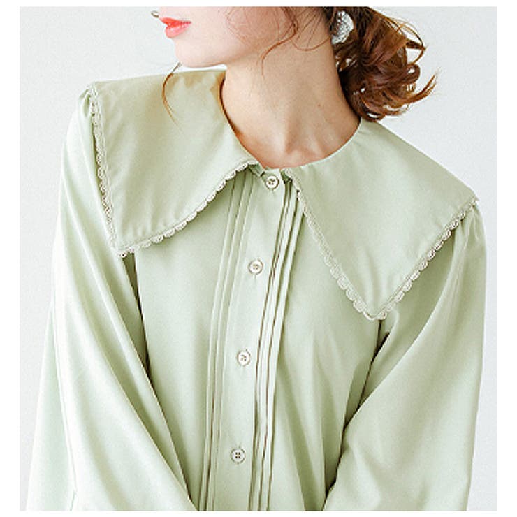 ビックカラー ブラウス 長袖 | La-gemme | 詳細画像8