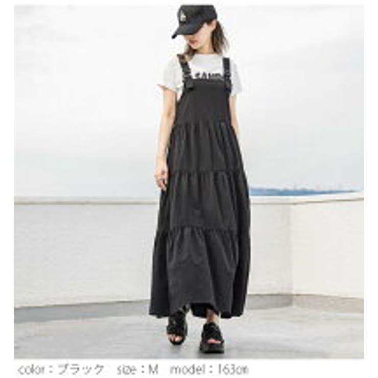 ジャンパースカート ティアード ロング[品番：LGMW0004916]｜La