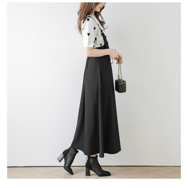 バックデザインVネックジャンパースカート｜J'aDoRe JUN ONLINE