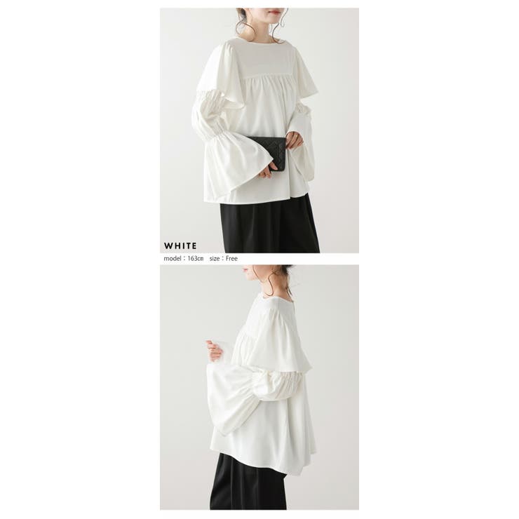 Lajour made in Japan 日本製 ブラウス 前後2way  【laj-tp042】【即納：1-5営業日】【送料無料】メ込2 楽天市場】【ラジュール×半額クーポン対象】Lajour made in