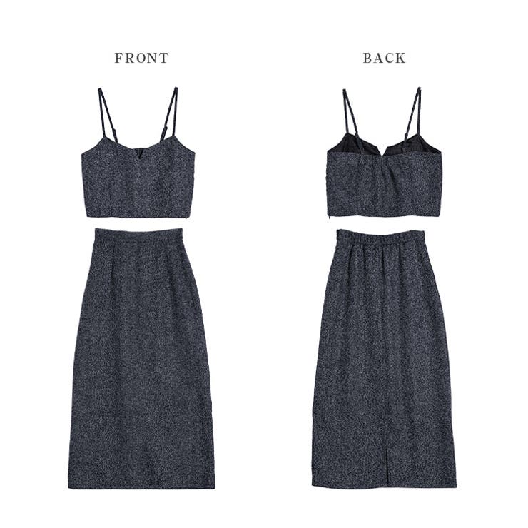 セットアップ ツイード ビスチェ風 | La-gemme | 詳細画像14 